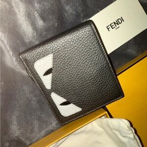 Fendi Limited Edition ‘Bug Eye’ Leather & Crocodile Wallet